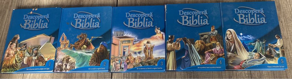 Descoperă Biblia Volumele 2-5 pentru Copii Illustratii Biblice