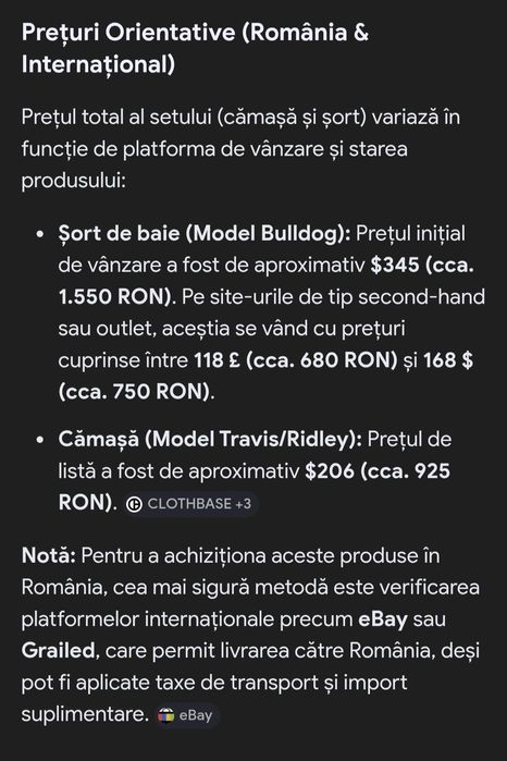 set ediție limitată Orlebar Brown