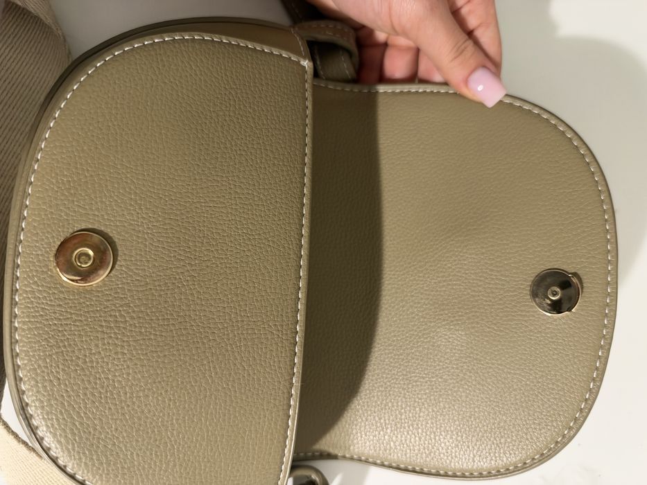 Сумка ZARA , кожаная , на плечо