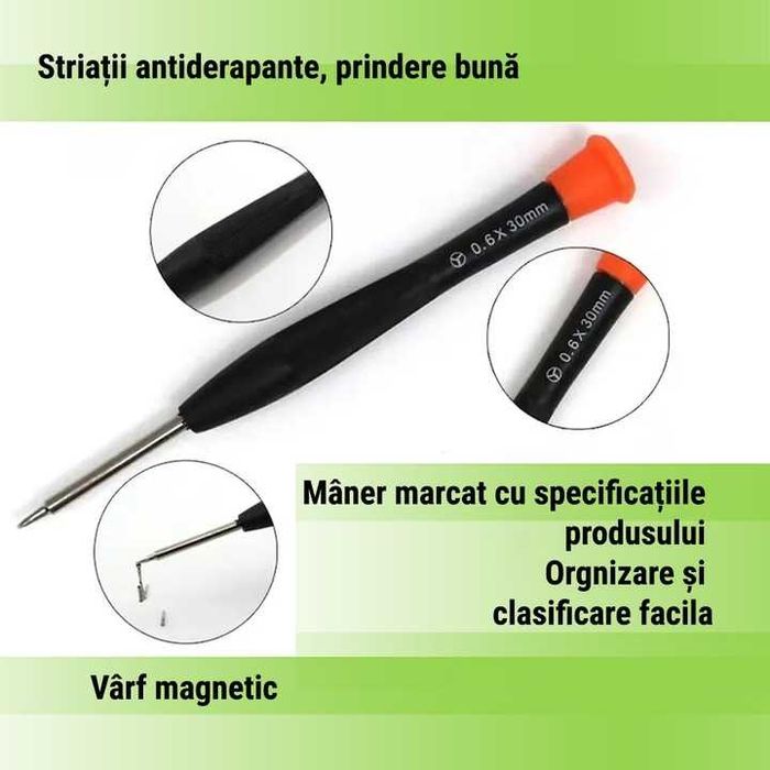 Комплект финни отвертки Digital One SP00978, 8бр за ремонт на телефони