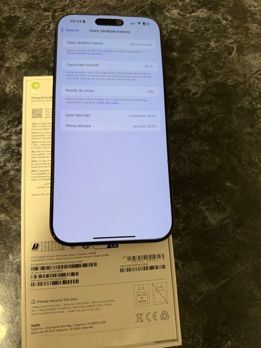 iPhone 16 pro max 256 GB