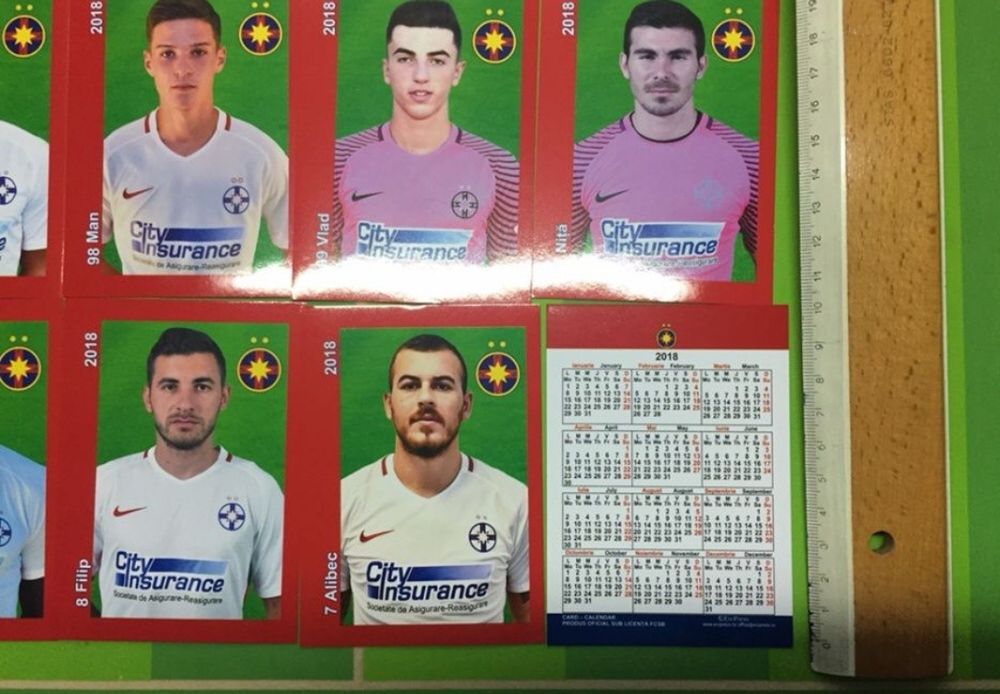 Steaua București Fcsb 2018 set complet no panini Album Niță Man Alibec