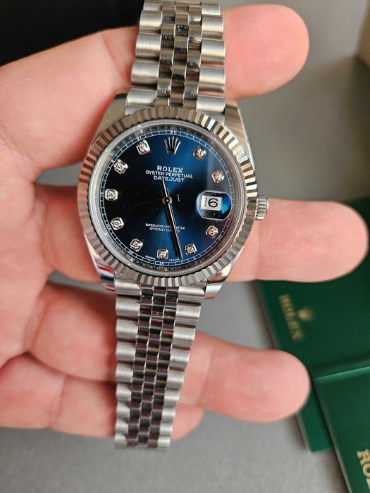 Rolex Datejust 41 Blue Diamonds Dial