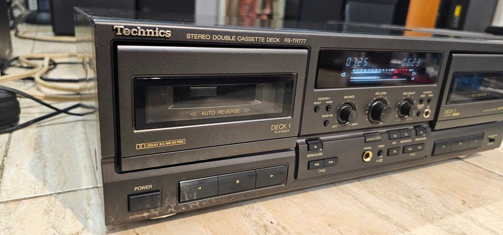 Dublu deck Technics RS-TR777 autorevers, HX-Pro, ATC, Bias, stare foarte buna, cu test video!