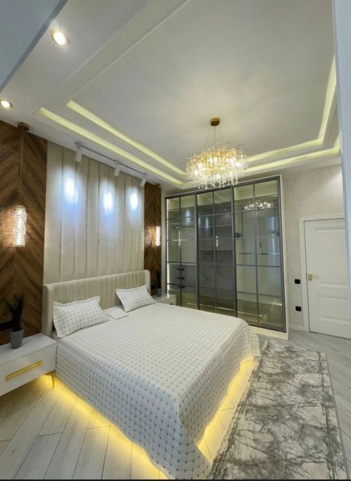 Дружба  метро ёнида янги таъмирланган 2 хонали квартира ижарага берила