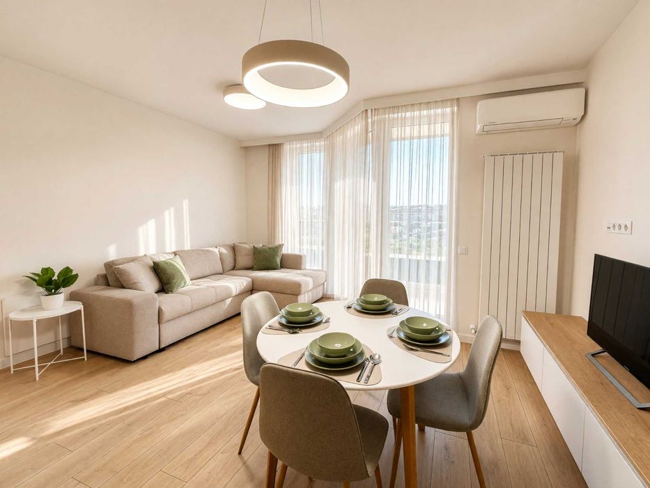 Нов двустаен апартамент в Дружба 2