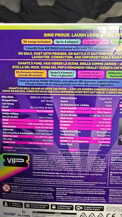 Joc playstation 5 , Lets Sing