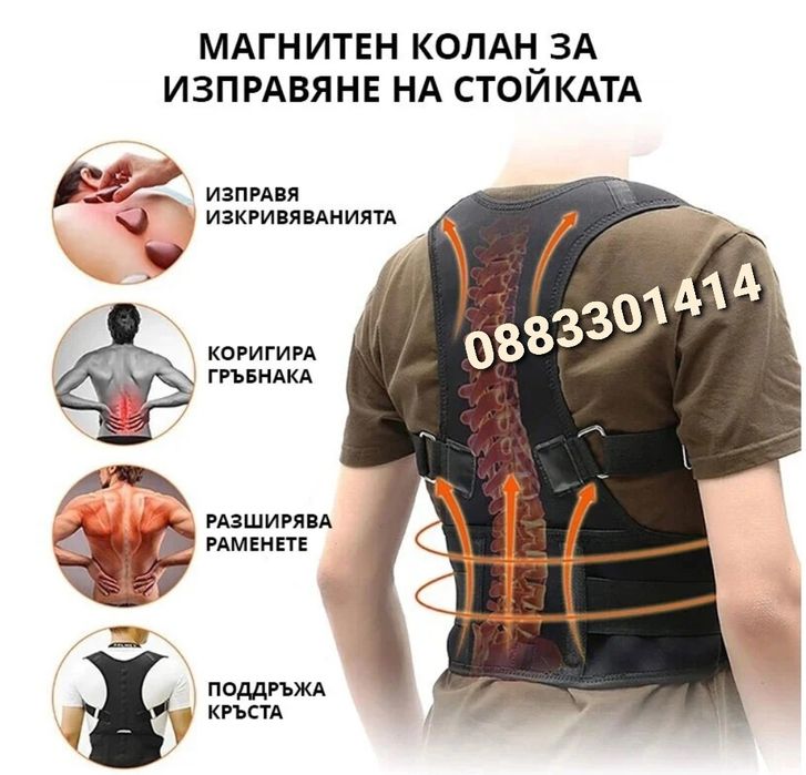 Колан за изправяне на стойката Колан за гръб