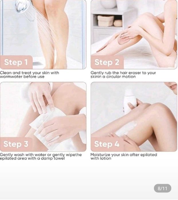 НОВО Устройство за обезкосмяване с нано стъкло