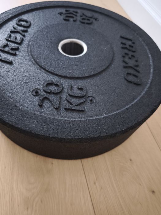 Disk Bumper plate 20 kg Cauciuc CrossFit Antrenament Weightlifting Training Greutăți Disc Olimpic