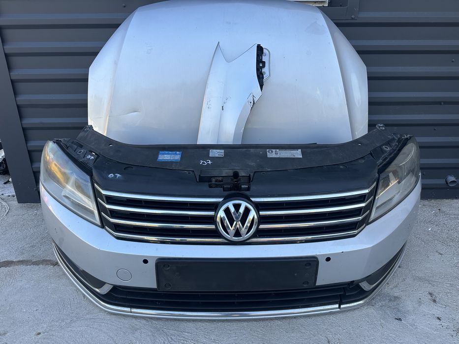 Fata completa Vw Passat B7 capota bara far aripa trager radiator ventilator