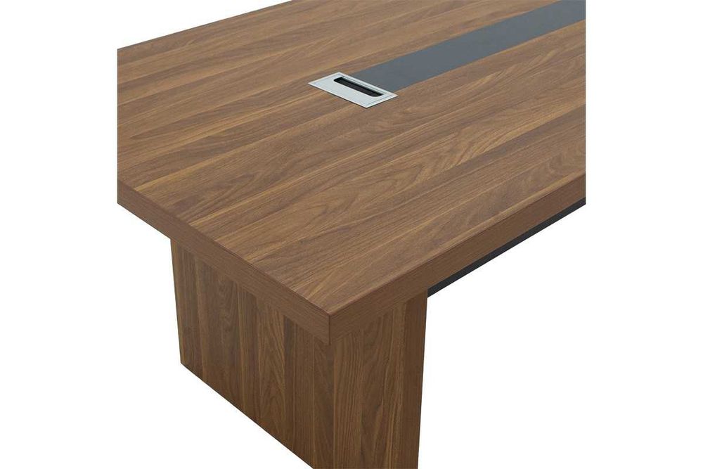 Заседателна маса Oscar Plus, Орех-антрацит, 240x120x76, 5см дебелина.