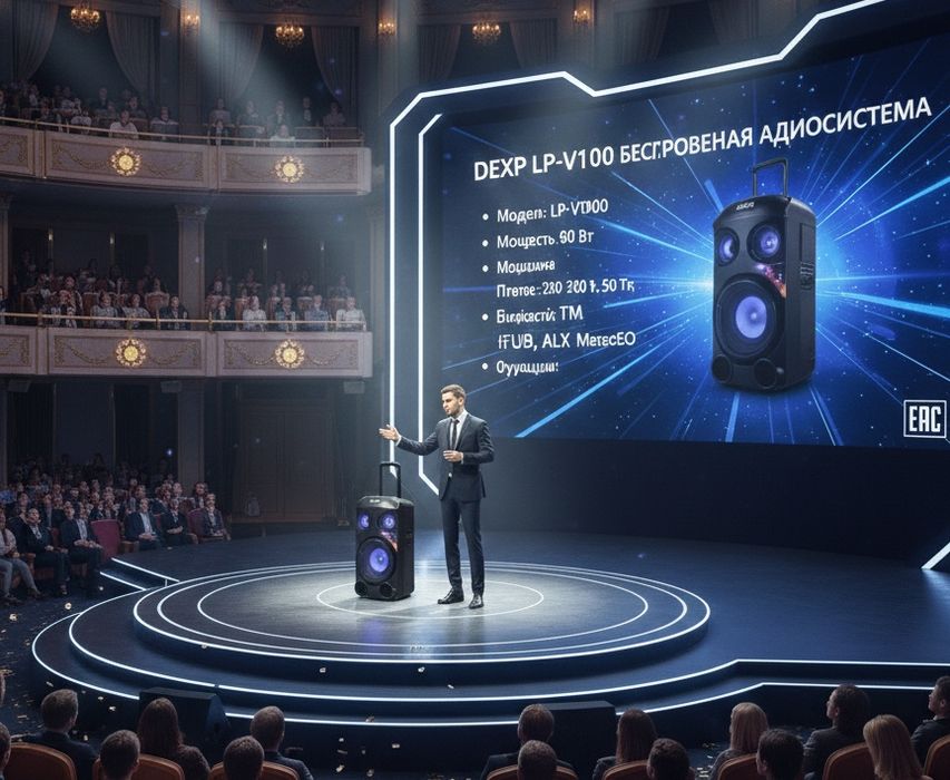 Продам блютуз колонку dexp lp-v100