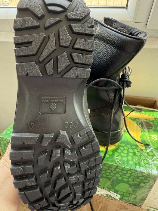 Зимние кожаные берцы