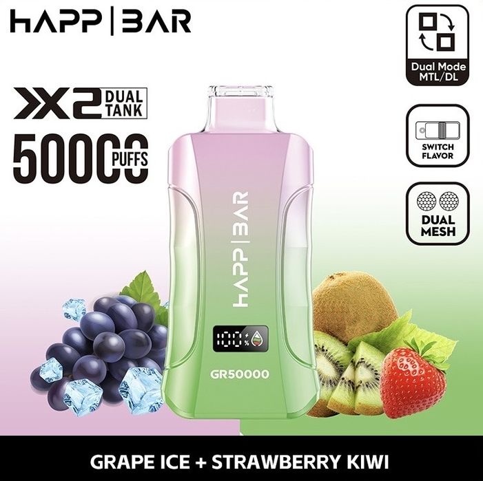Vape Happ Bar 50k, 2 arome. Oferta pentru achizitionarea a 4 bucati