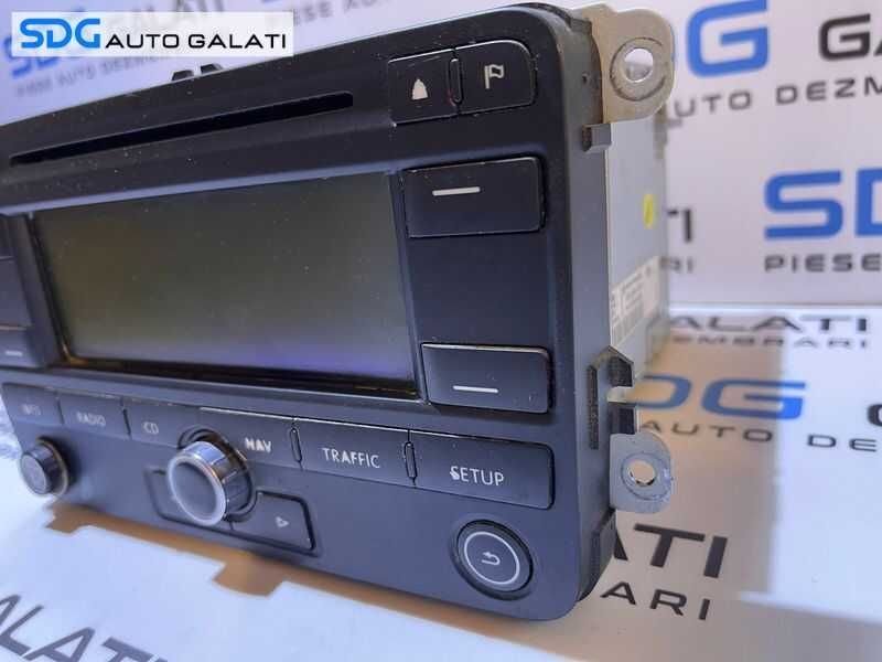 Radio CD Player cu Navigatie GPS RNS 300 VW Touran 2003 - 2010 Cod 1K0035191C 7612002042 [C1442]