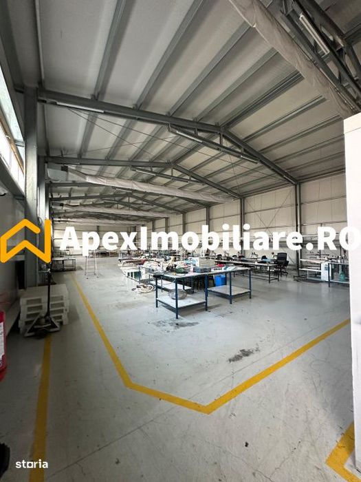 Hala Industriala Vest Ploiesti 550 mp + Birouri | Parcare 20 auto | Ac