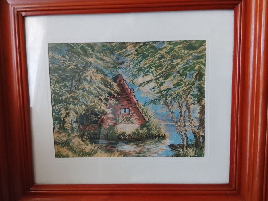 Vând goblen cusut manual