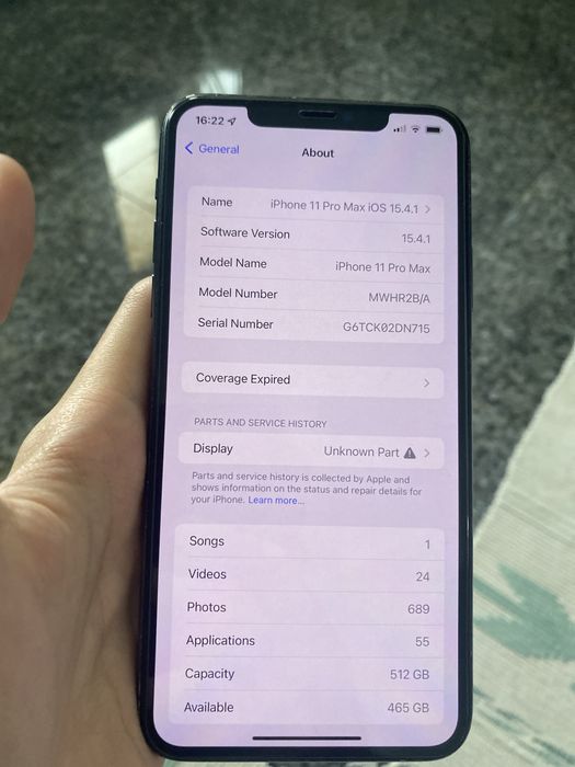 Iphone 11 pro max iOS 15