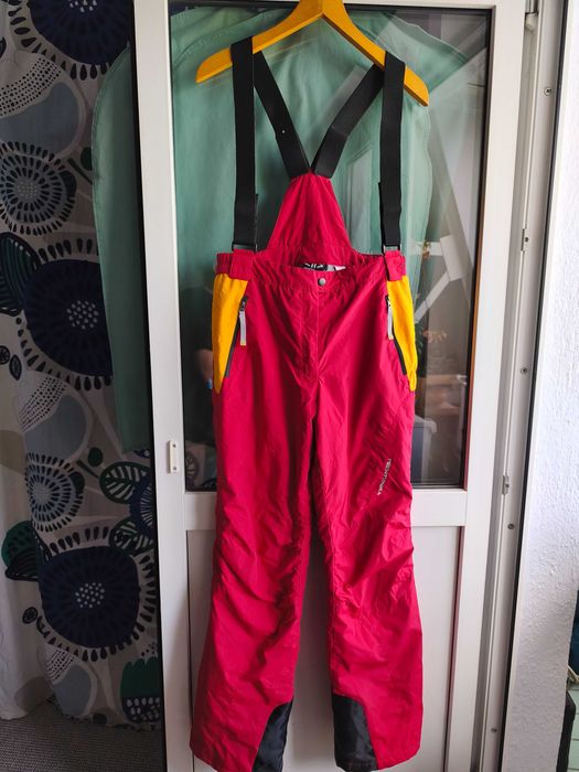 Pantaloni schi Techtonika rosu-mustar