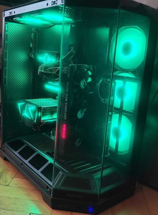 Геймърски компютър Ryzen 5 7500f, GeForce RTX 3070 , 16gb ddr5, 1tb nvme