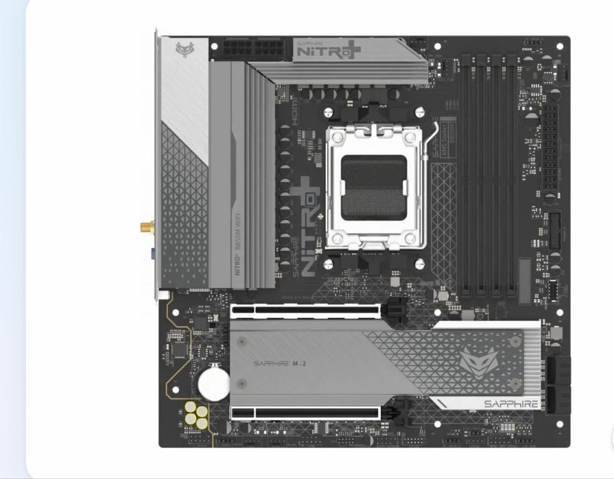 Дънна платка Sapphire Nitro B850 WiFi AM5 AMD Ryzen// Motherboard Sapphire Nitro+ B850M