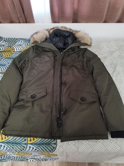 Дамско зимно яке в зелен цвят