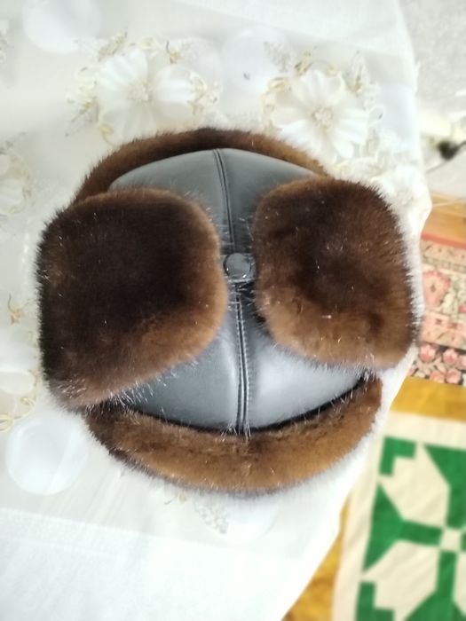 Норковая шапка ушанка