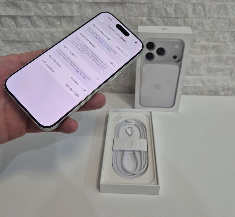 iPhone 17 Pro 256GB. ca NOU !! 25 cicluri