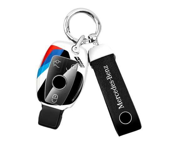 Husa cheie/ telecomanda auto breloc metalic BMW  Mercedes Toyota VW