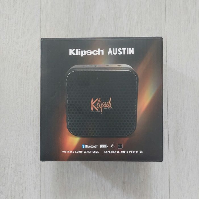 Преносима Bluetooth Тонколона Klipsch Austin – Мощен Звук | IP67 Водоустойчива | 12ч Батерия | НОВА