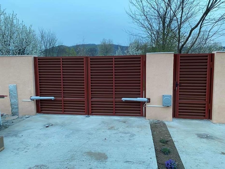 Garduri din panou stil jaluzele, din sipca metalica, tabla, plasa, BCA