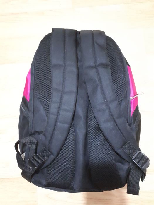 Ghiozdan dama negru-roz