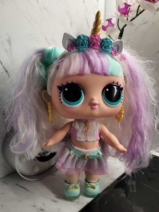 Papusa Big Baby Hair Doll 28 cm