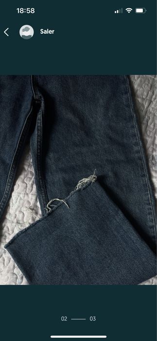 Джинсы прямые размер xs