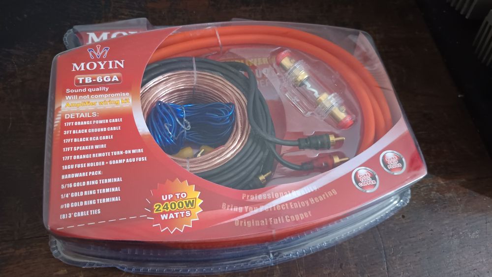 Accesorii audio auto kit montaj siguranță subwoofer hi-low rca  tweetere deparazitor sunet adaptor