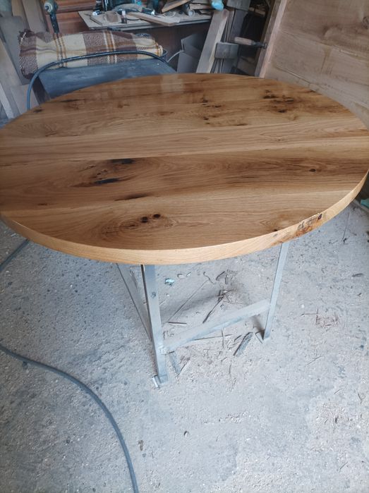 Кръгъл дъбов плот ф110