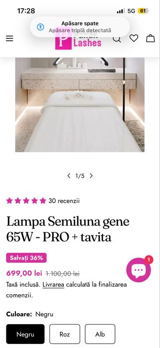 Lampa gene 65 w semiluna