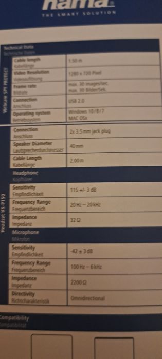 Hama-нови слушалки с микрофон и камера/комплект за стримийнг