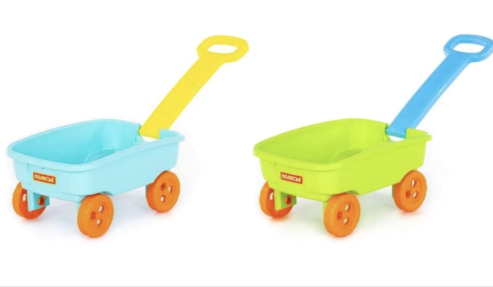 Тележка с ручкой детская