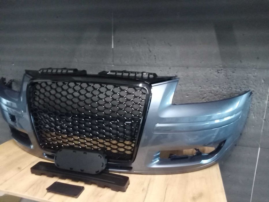 Bara,Grila radiator fata Gri LX7Z Audi A3 8P + Sportback 05-2008 NOUA