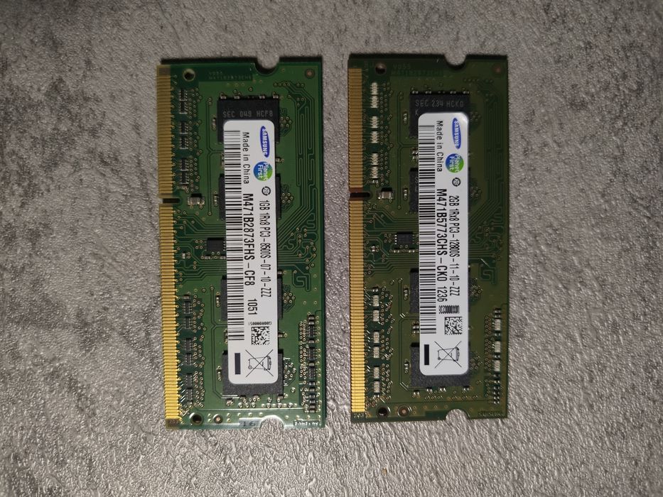 Озу ddr3 so-dimm 1gb и 2gb