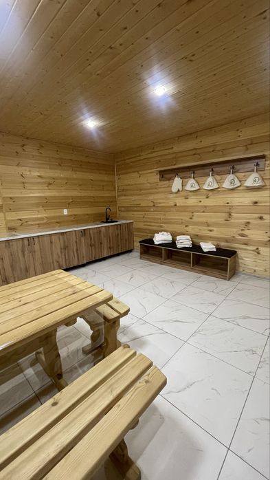 З бани на березовых дровах