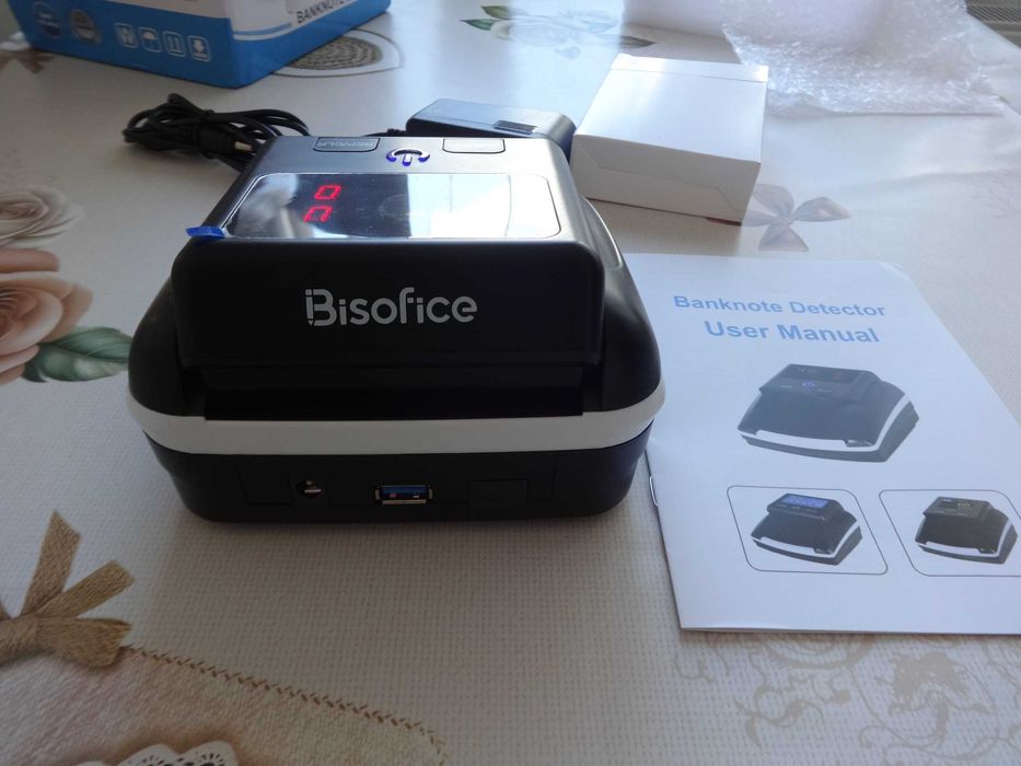 Детектор за фалшиви банкноти AL130 с батерия и зарядно