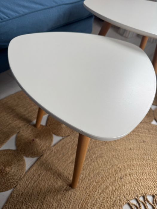 Set masute cafea din mdf si bambus