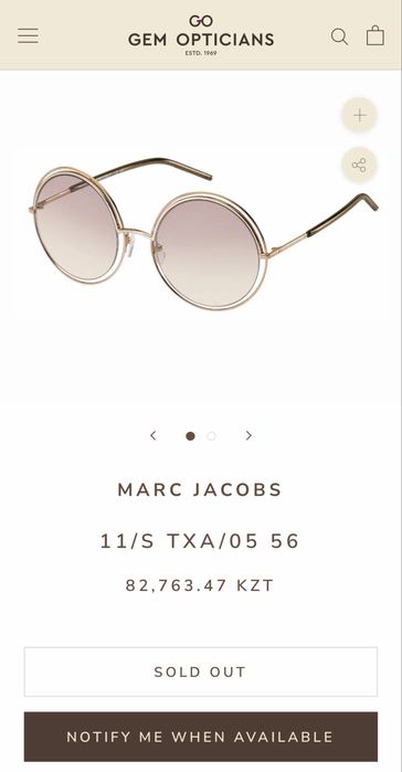 Очки Marc Jacobs