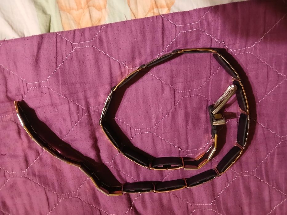 Дамски колан Марков кожа и метал