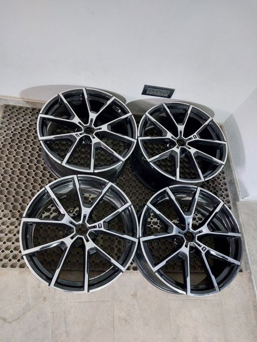 O janta Set jante 20 BMW seria 8 g14 g15 g16 M pachet style 728 finisaj negru diamond cut 8j față 9j spate