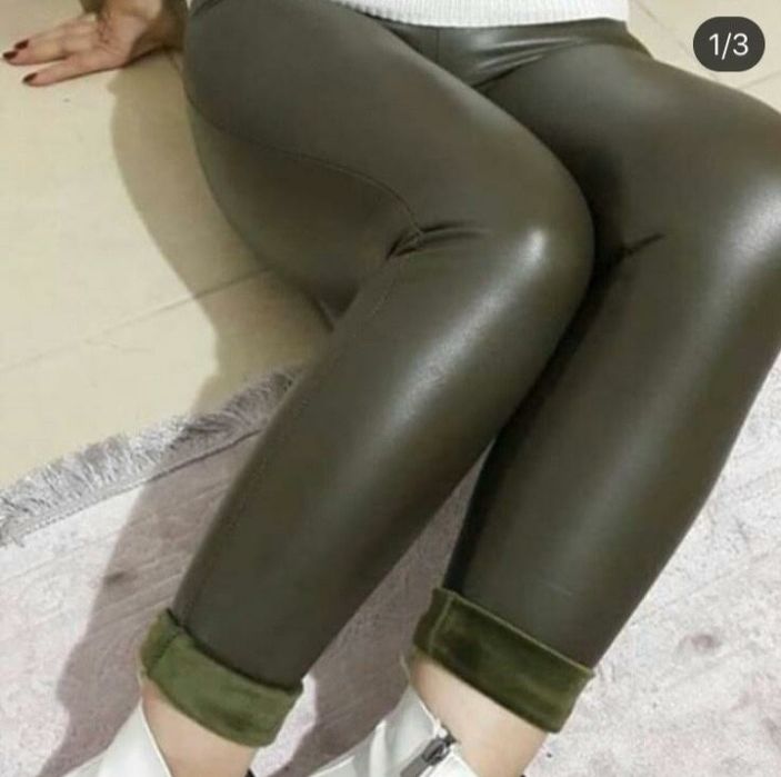 Colanti imitatie piele vatuiti