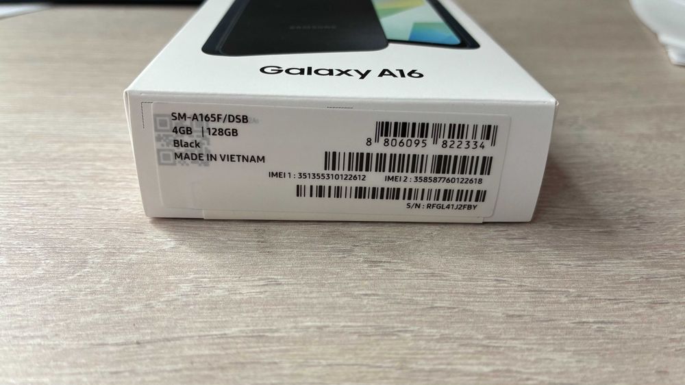 Samsung A16 128GB DS Black 4G NOU Sigilat - Factură și Garanție 2 Ani
